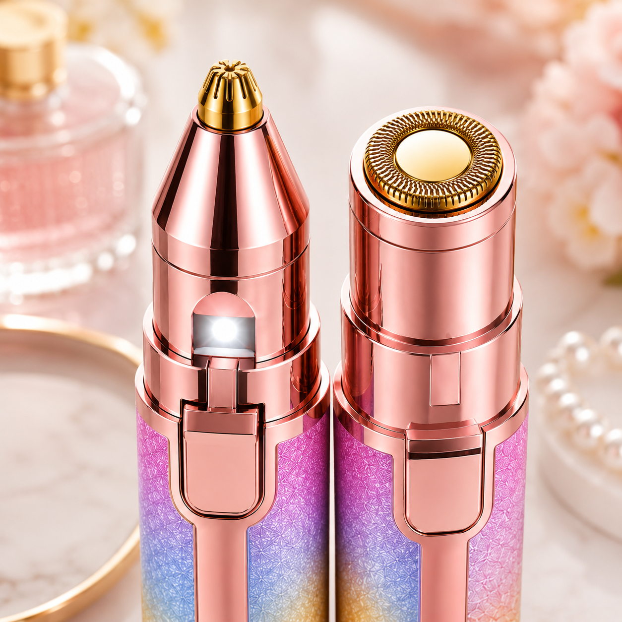 2-in-1 Rechargeable Facial Hair Remover & Eyebrow Trimmer for Women