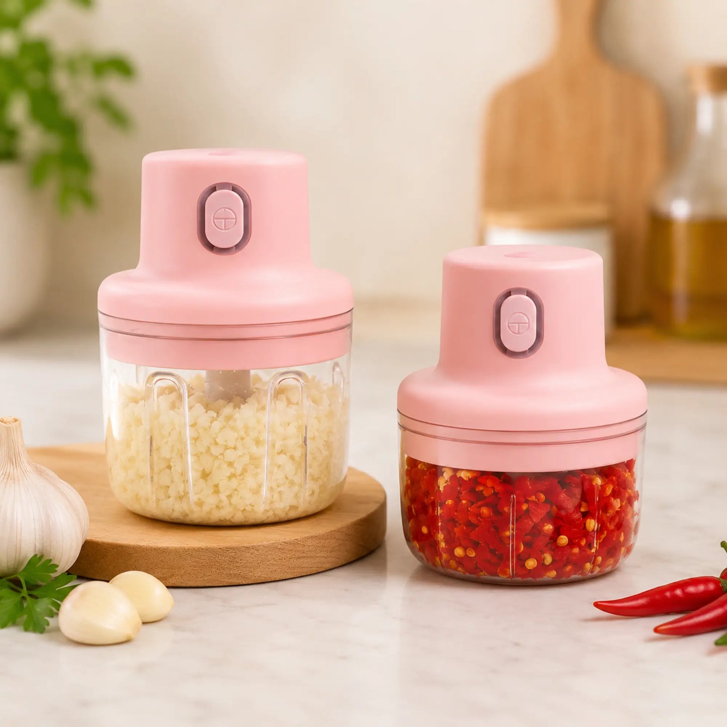 Mini USB Rechargeable Electric Food Chopper – Fast & Portable Kitchen Helper
