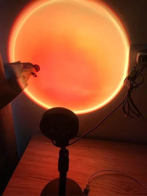 Remote Control Sunset Projection Lamp – 16 Colors LED Night Light