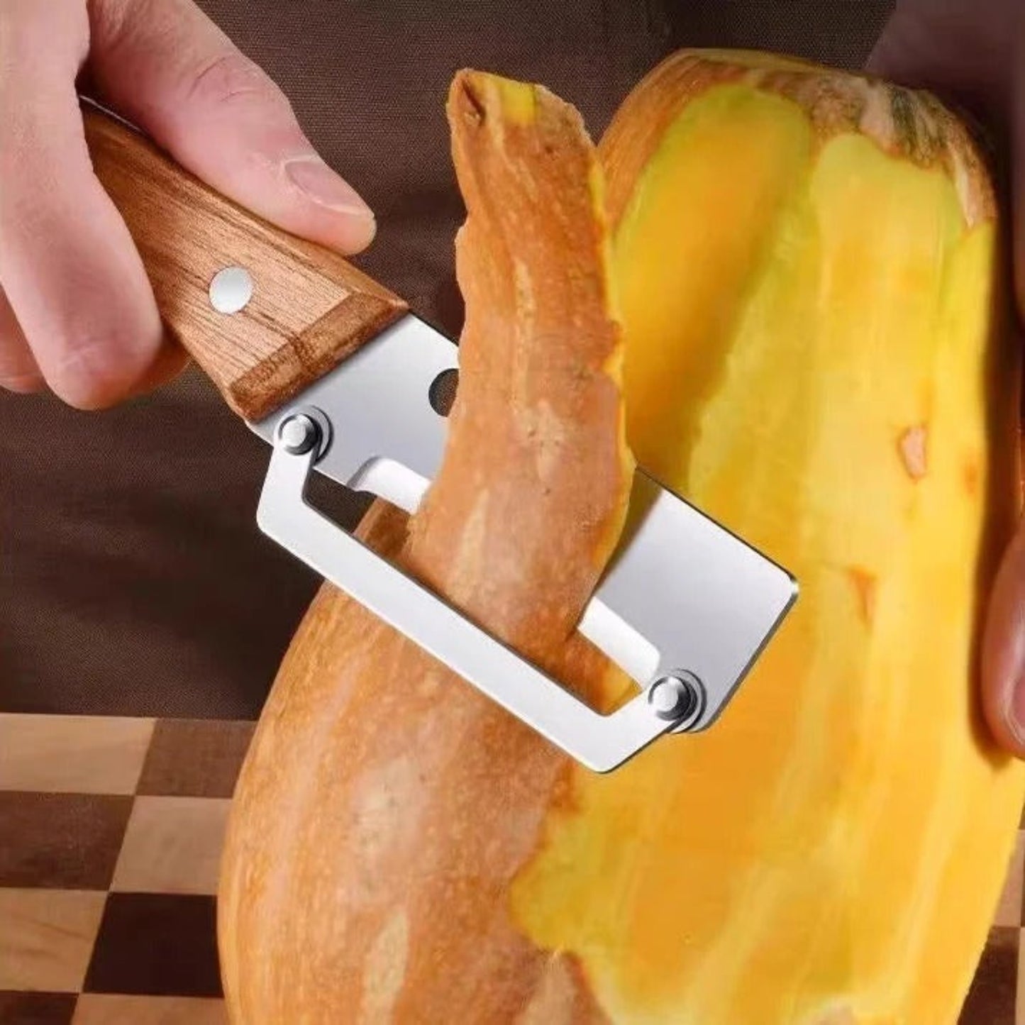 3 in 1 Vegetable Peeler With Wooden Handle