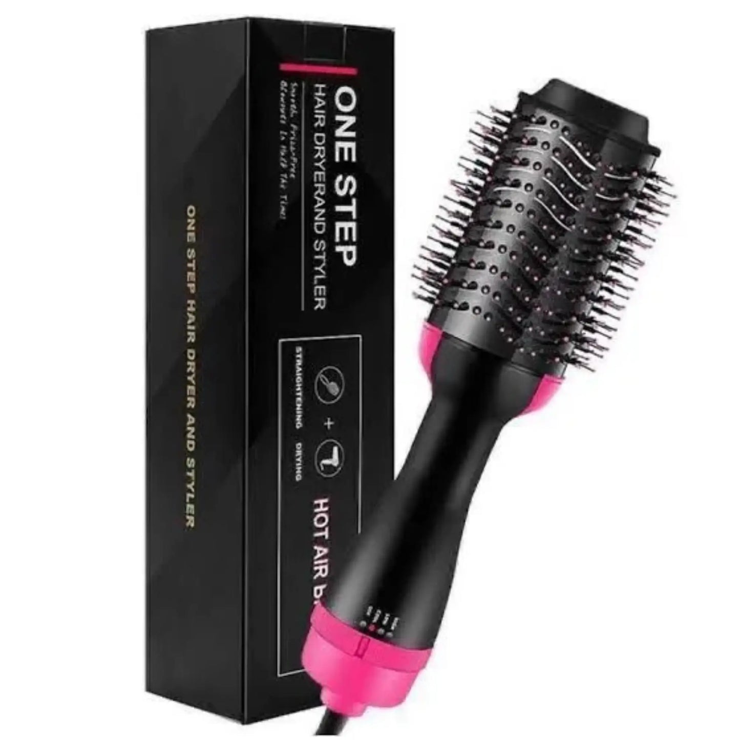 3-in-1 One Step Hot Air Brush Hair Dryer & Straightener Comb – Blow Dryer, Straightening Brush & Volumizer